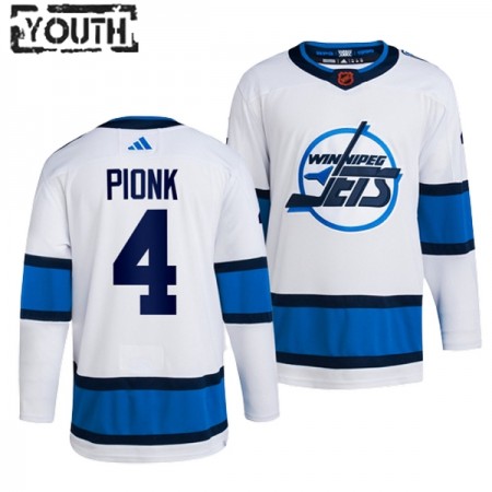 Winnipeg Jets Neal Pionk 4 Adidas 2022-23 Reverse Retro 2.0 Weiss Trikot Authentic - Kinder Winnipeg Jets Neal Pionk 4 Adidas 2022-23 Reverse Retro 2.0 Weiss Trikot Authentic - Kinder